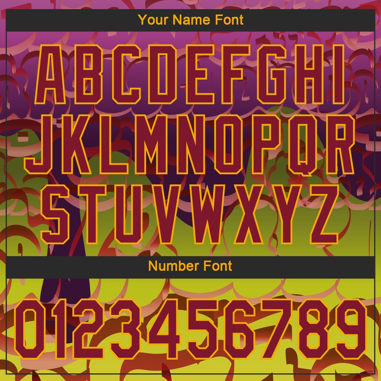 Custom Graffiti Pattern Crimson-Gold 3D Authentic Baseball Jersey - Sky-Custom