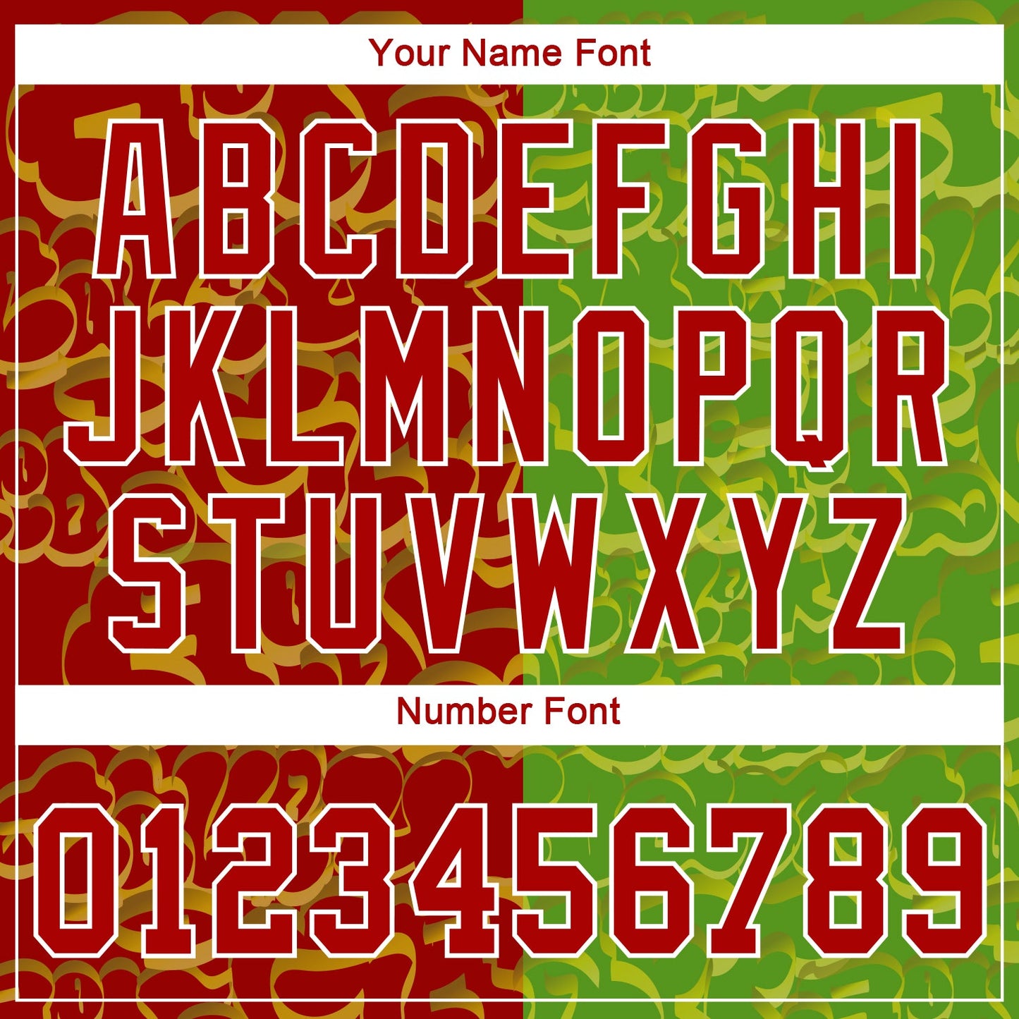 Custom Graffiti Pattern Red-Green 3D Authentic Baseball Jersey - Sky-Custom