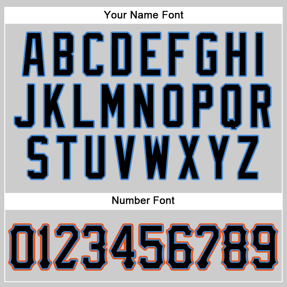 Custom Gray Black-Powder Blue Authentic Baseball Jersey - Sky-Custom