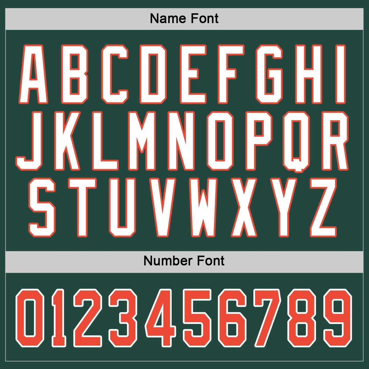 Custom Green Orange-White Hockey Jersey - Sky-Custom