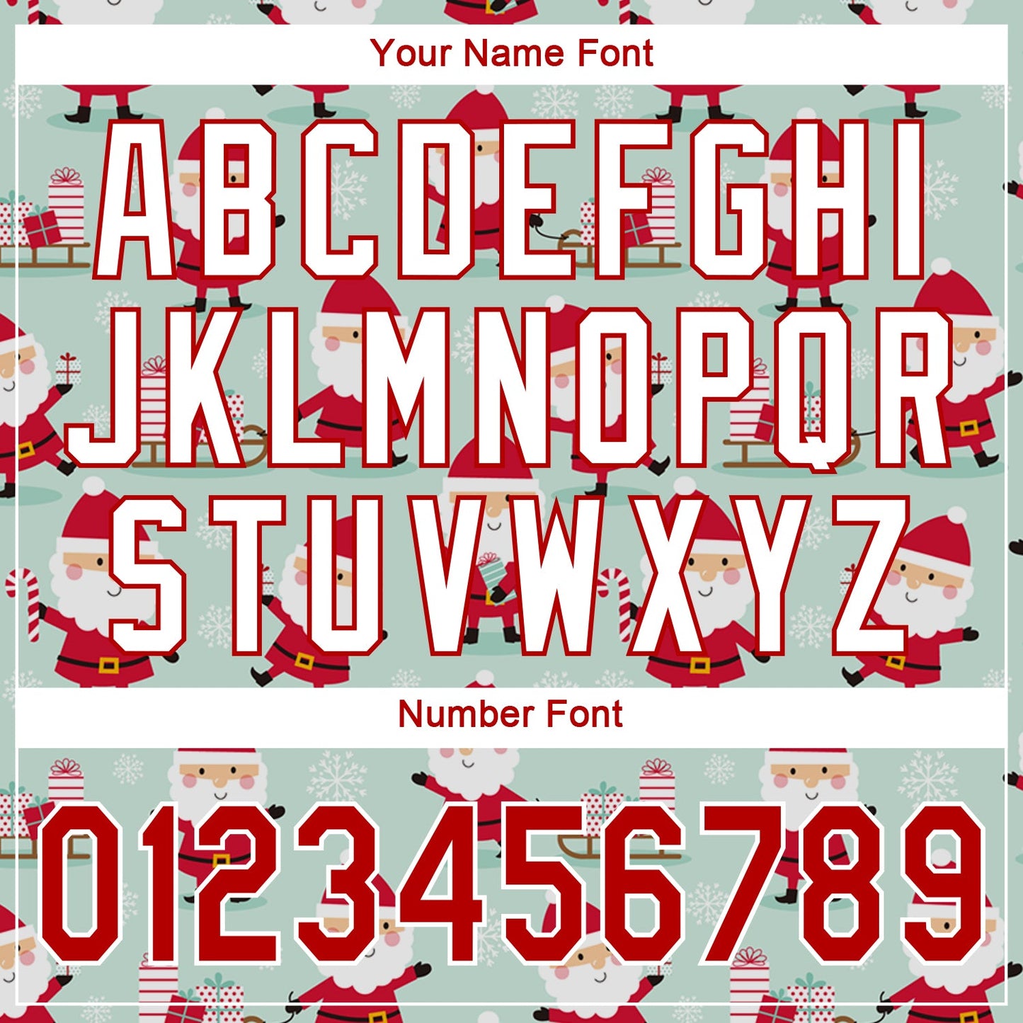 Custom Green Red-White Christmas 3D Authentic Baseball Jersey - Sky-Custom