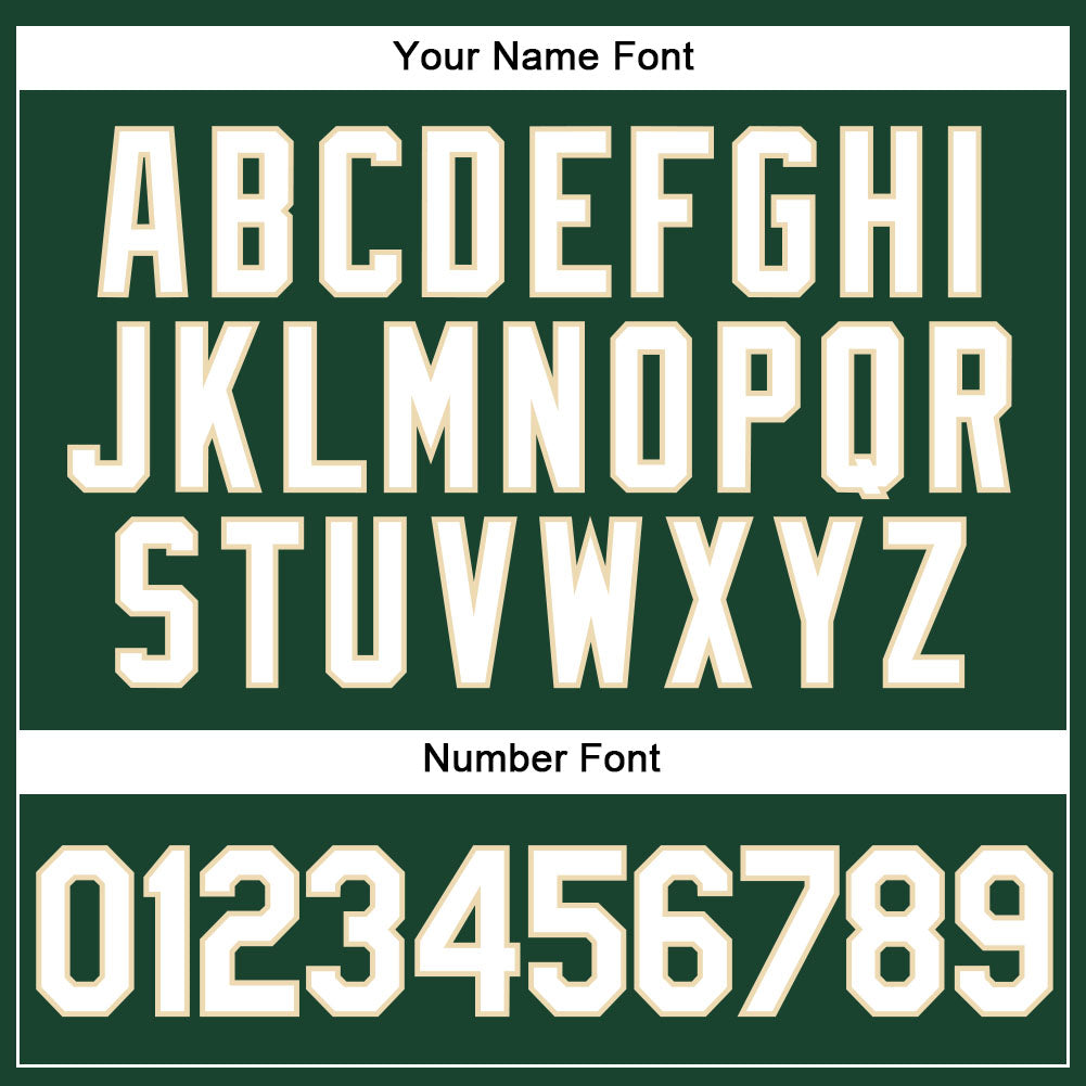 Custom Green White-Cream Authentic Baseball Jersey - Sky-Custom