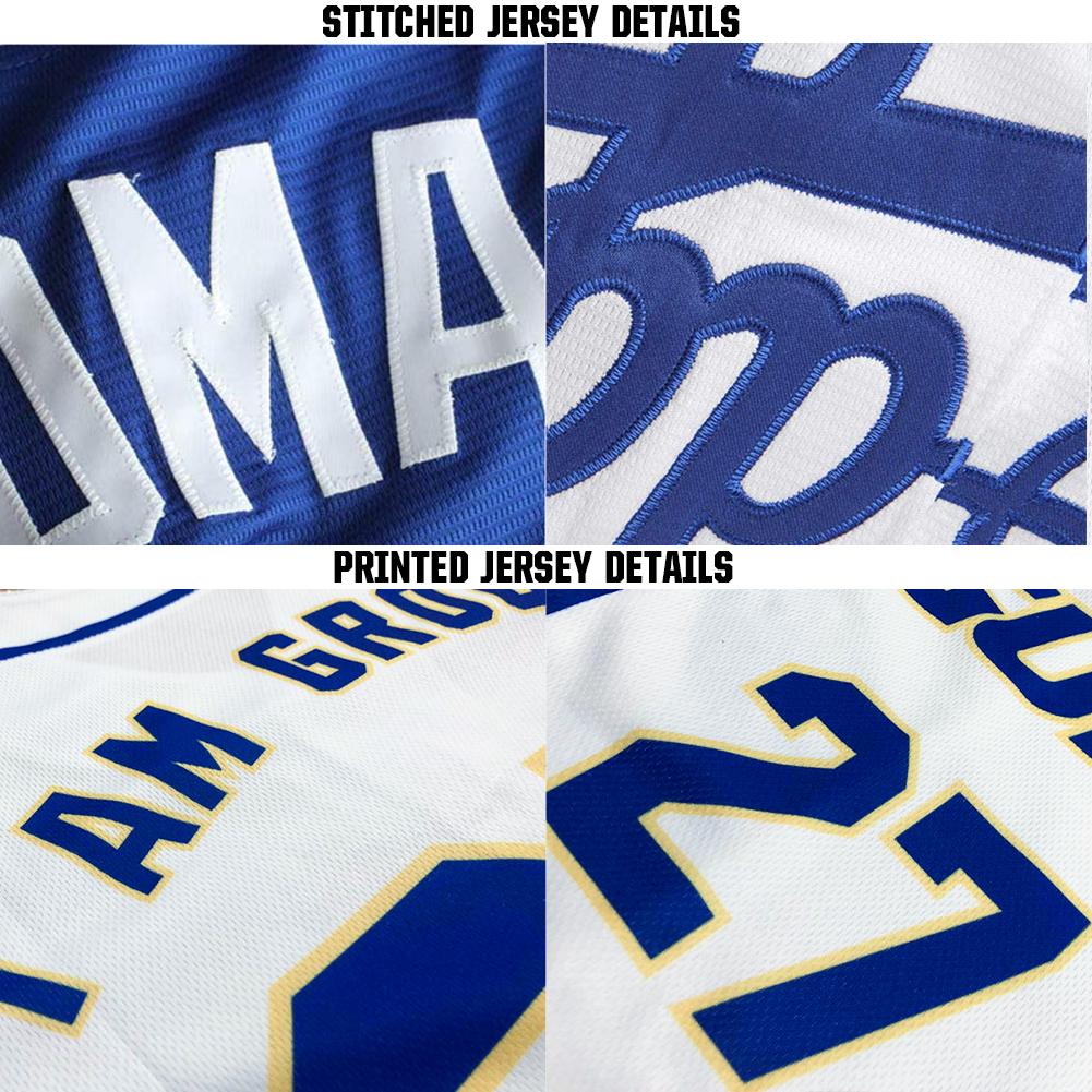 Custom White Old Gold-Royal Baseball Jersey - Sky-Custom