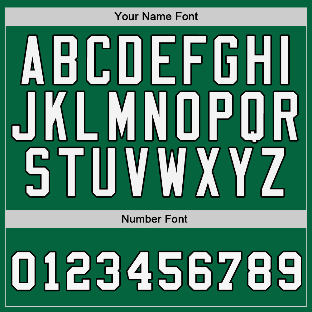 Custom Kelly Green White-Black Authentic Baseball Jersey - Sky-Custom