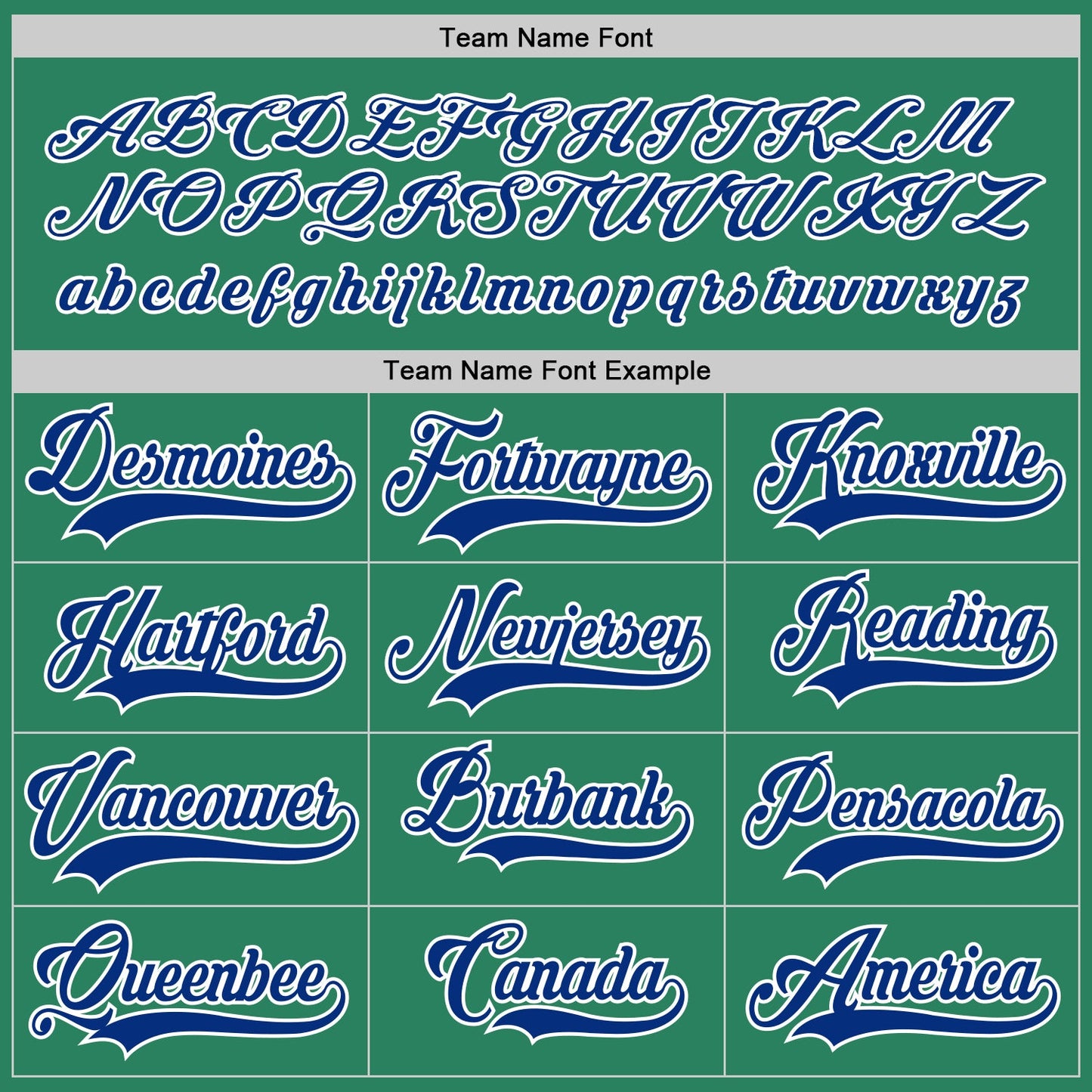 Custom Kelly Green Royal-White Hockey Jersey - Sky-Custom