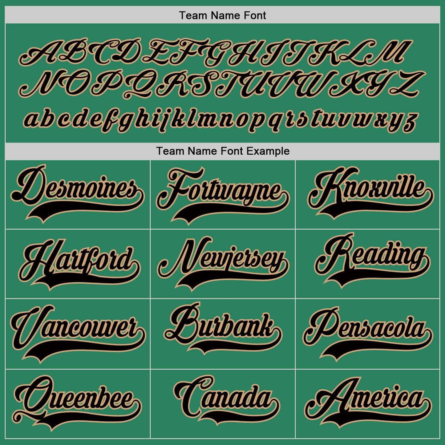 Custom Kelly Green Black-Old Gold Hockey Jersey - Sky-Custom