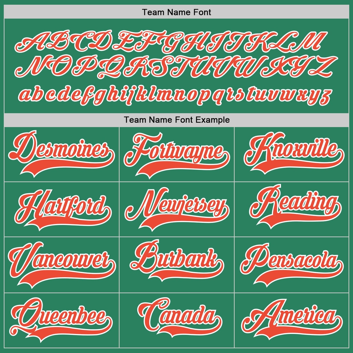 Custom Kelly Green Orange-White Hockey Jersey - Sky-Custom