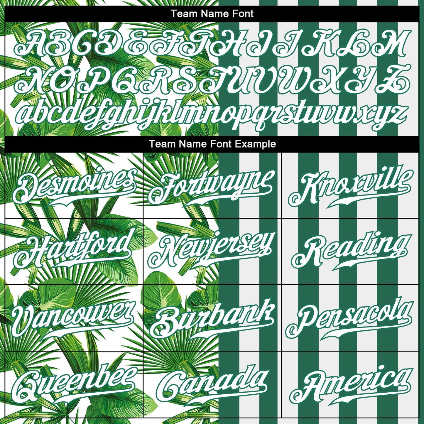 Custom Kelly Green White-Kelly Green 3D Pattern Design Tropical Palm Leaves Authentic Baseball Jersey - Sky-Custom