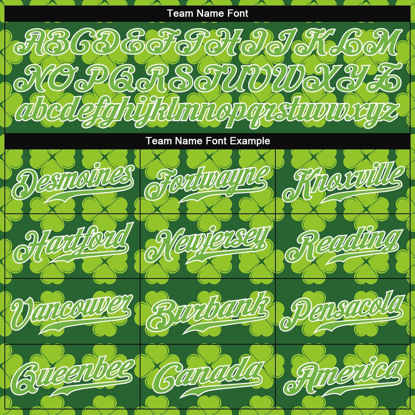 Custom Kelly Green Neon Green-White 3D Pattern Design Authentic St. Patrick's Day Baseball Jersey - Sky-Custom