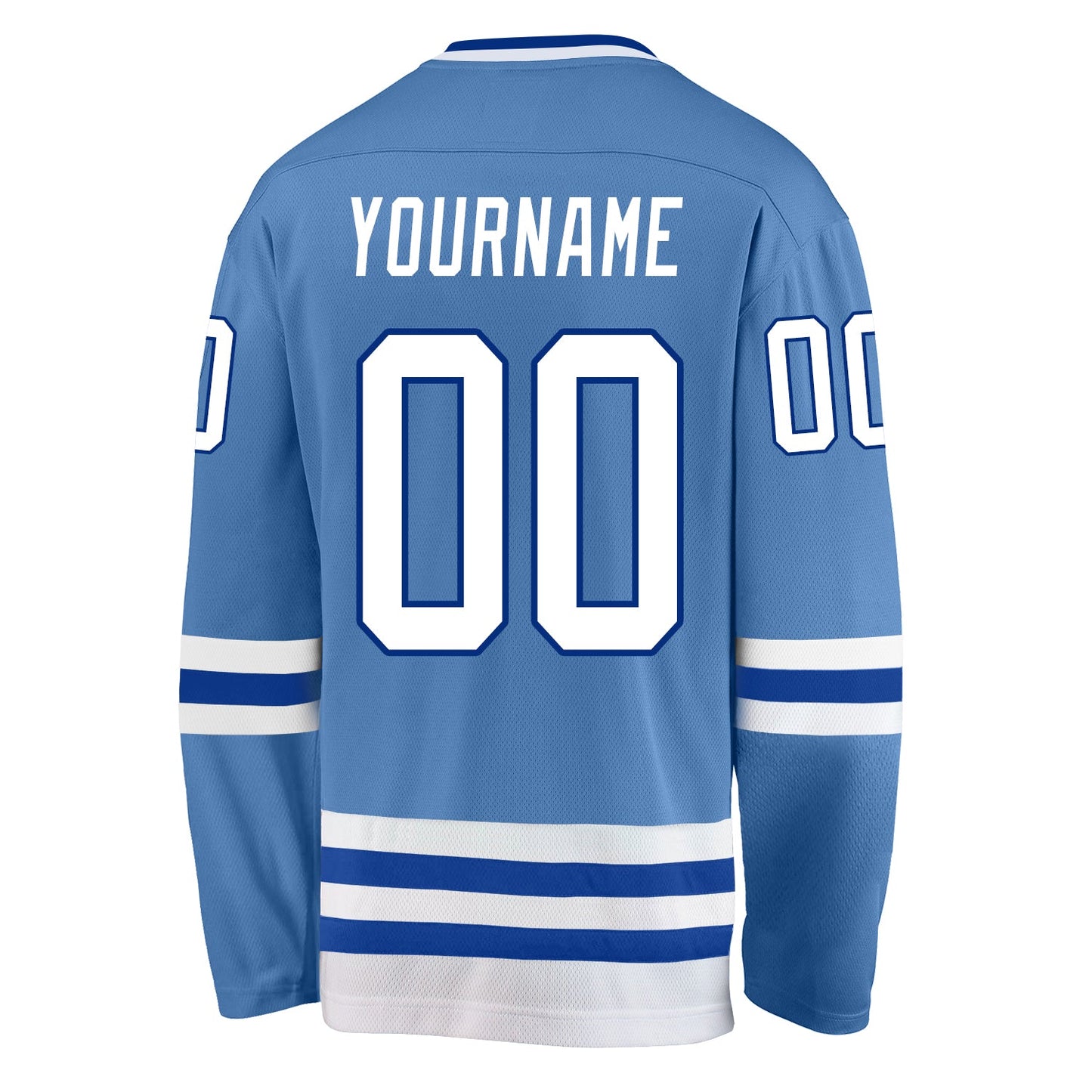 Custom Light Blue White-Royal Hockey Jersey - Sky-Custom