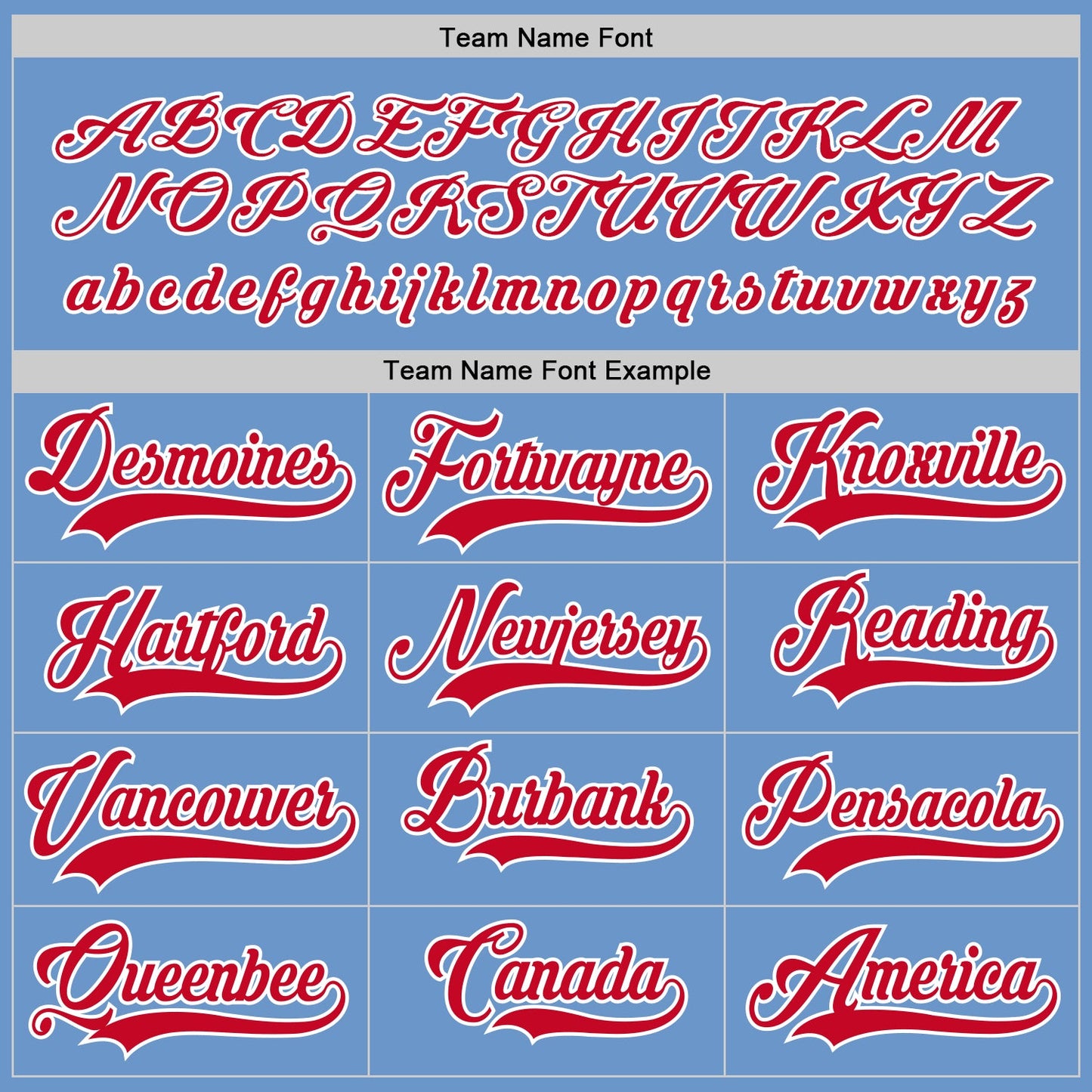 Custom Light Blue Red-White Hockey Jersey - Sky-Custom