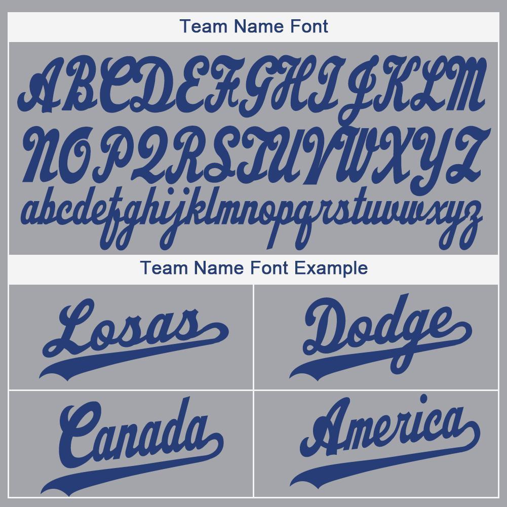 Custom Gray Royal-Red Baseball Jersey - Sky-Custom