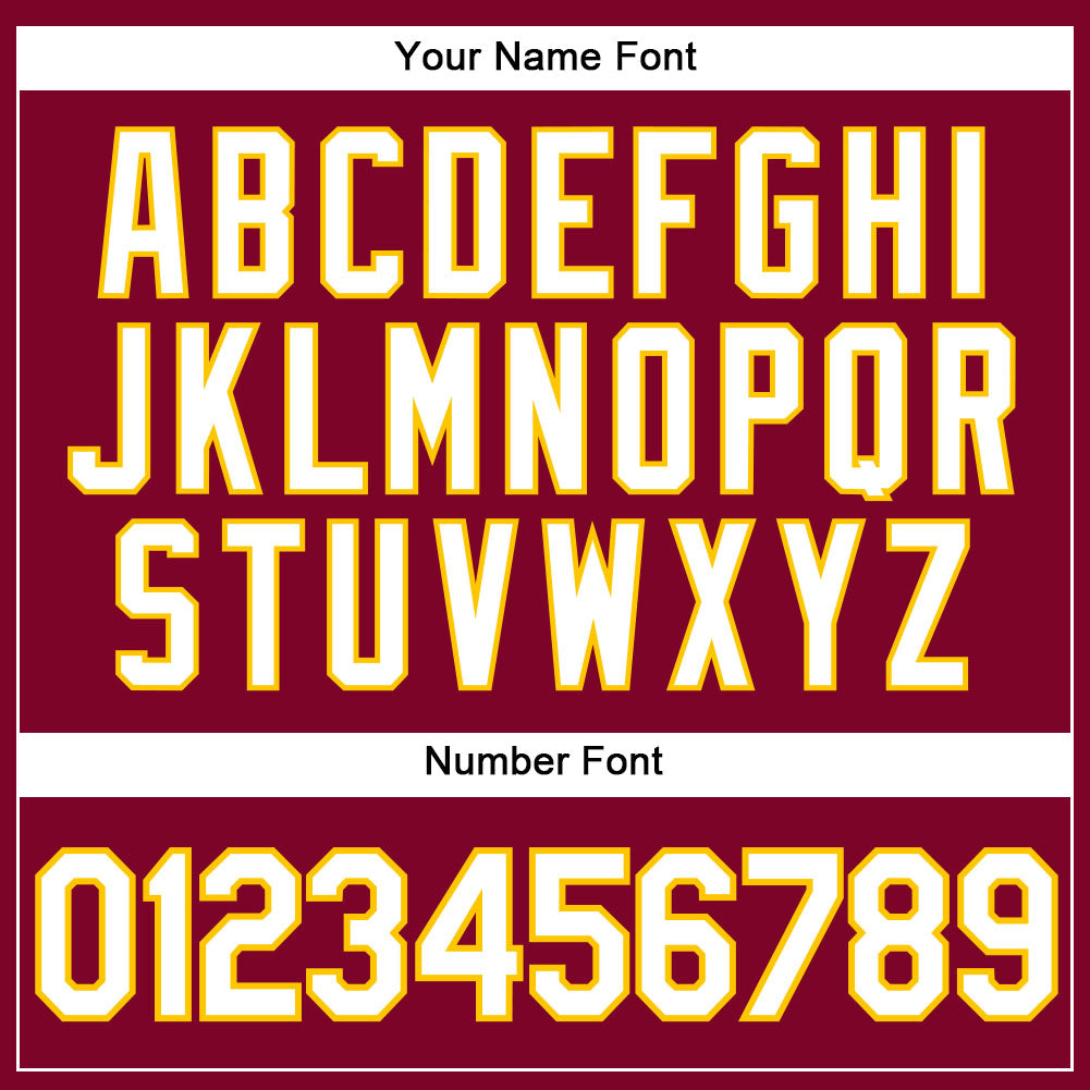 Custom Maroon White Pinstripe White-Gold Authentic Basketball Jersey - Sky-Custom