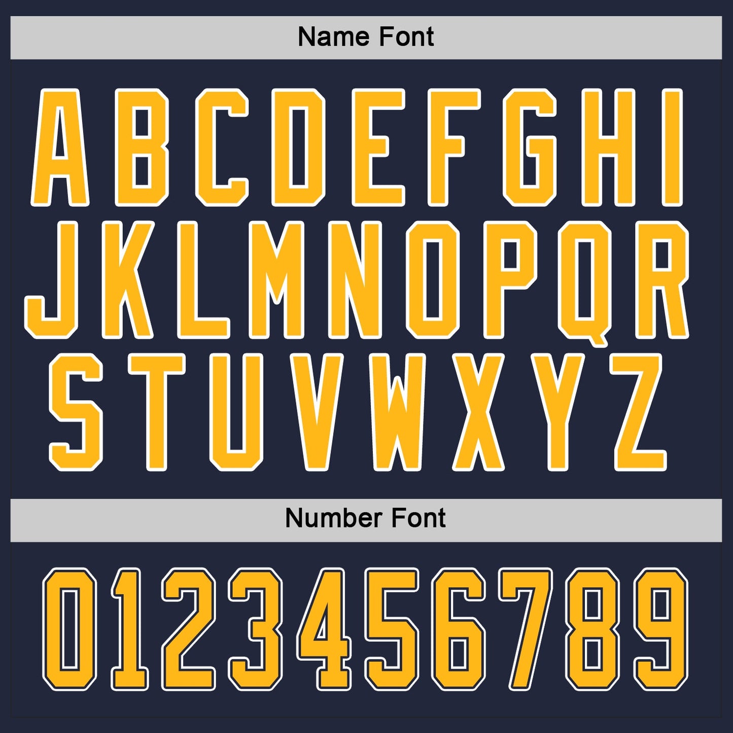 Custom Navy Gold-White Hockey Jersey - Sky-Custom