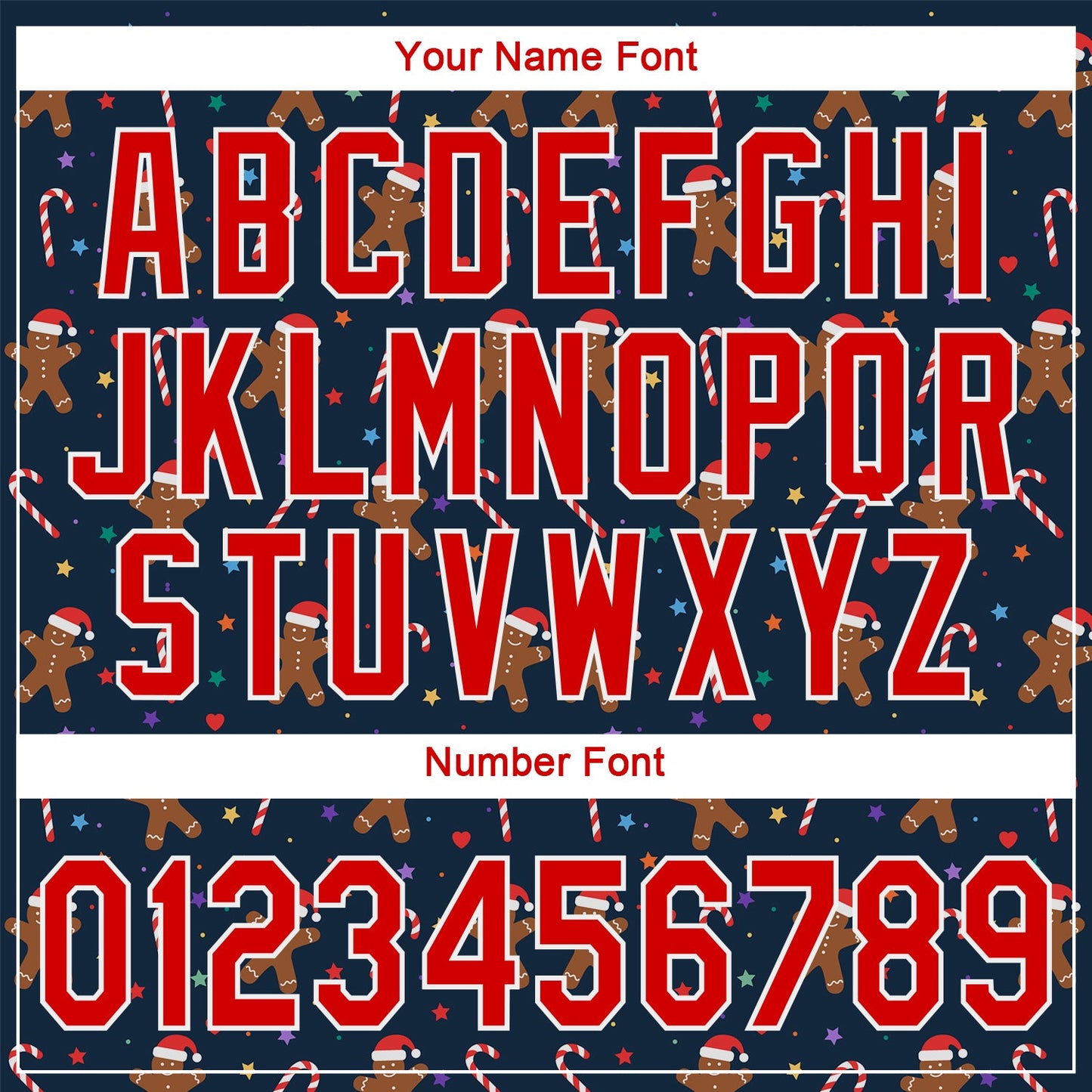 Custom Navy Red-White Christmas 3D Authentic Baseball Jersey - Sky-Custom