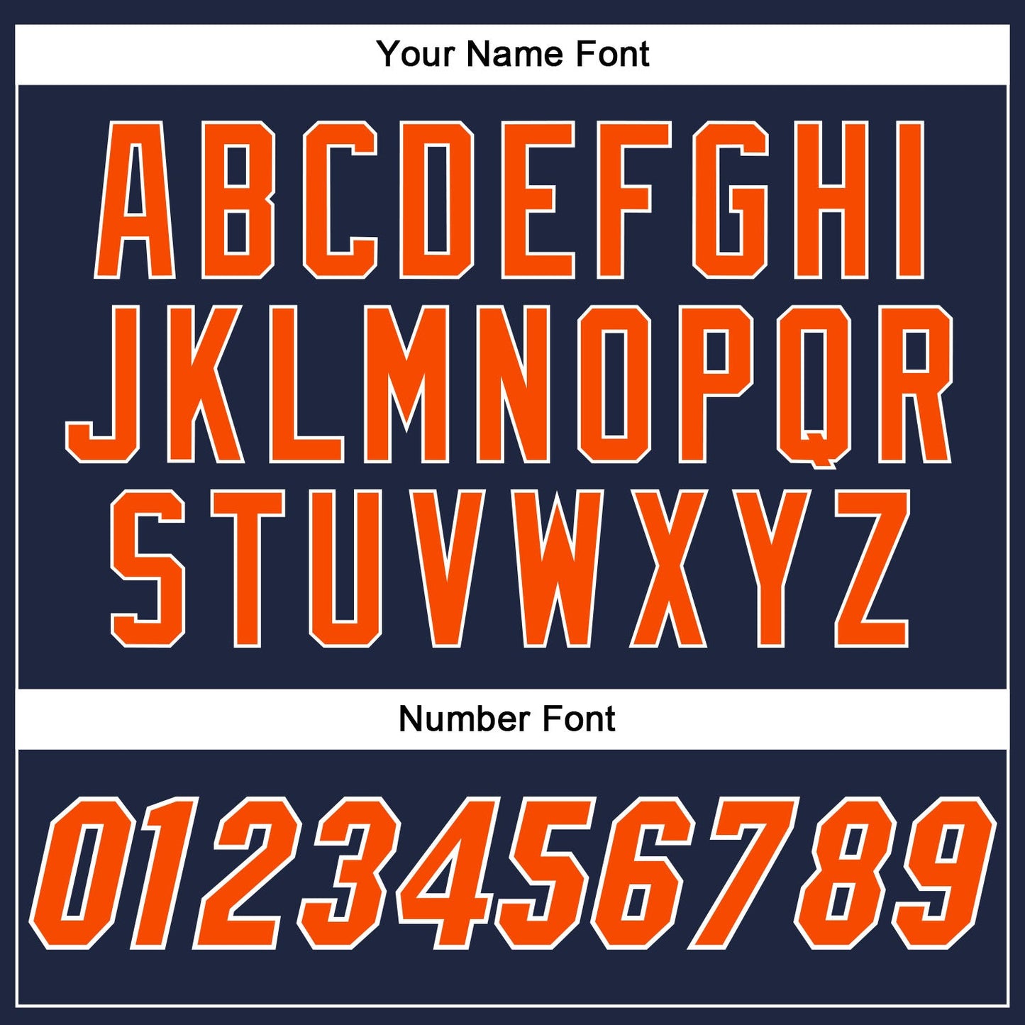 Custom Navy Orange-White Authentic Baseball Jersey - Sky-Custom