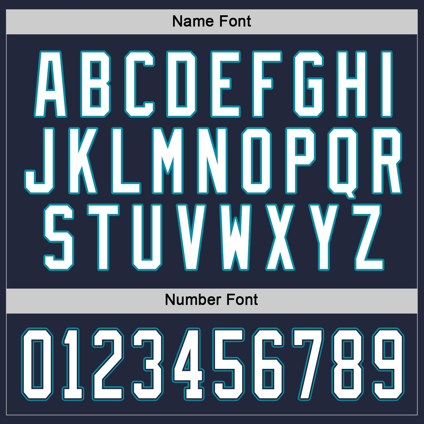 Custom Navy White-Teal Hockey Jersey - Sky-Custom