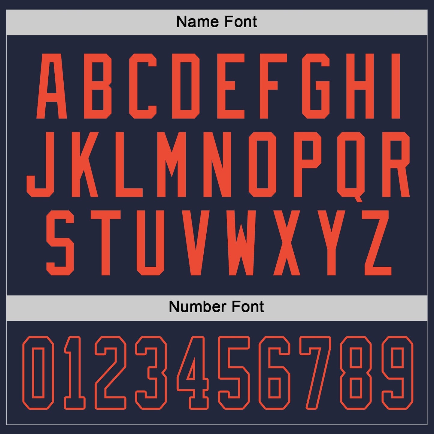 Custom Navy Navy-Orange Hockey Jersey - Sky-Custom