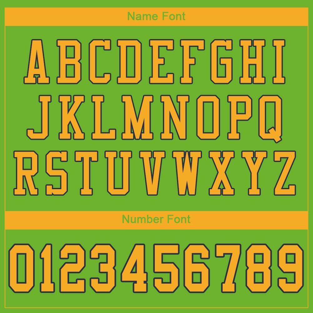 Custom Neon Green Gold-Navy Mesh Authentic Football Jersey - Sky-Custom