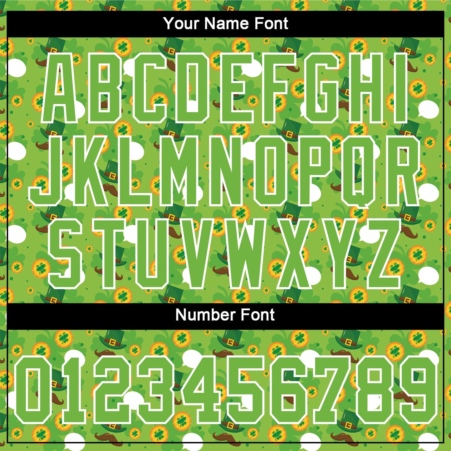 Custom Neon Green Brown-Gold 3D Pattern Design Authentic St. Patrick's Day Baseball Jersey - Sky-Custom