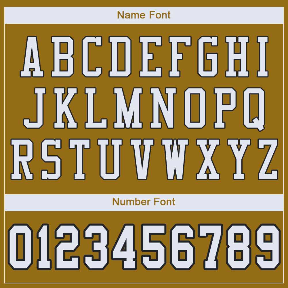 Custom Old Gold White-Black Mesh Authentic Football Jersey - Sky-Custom