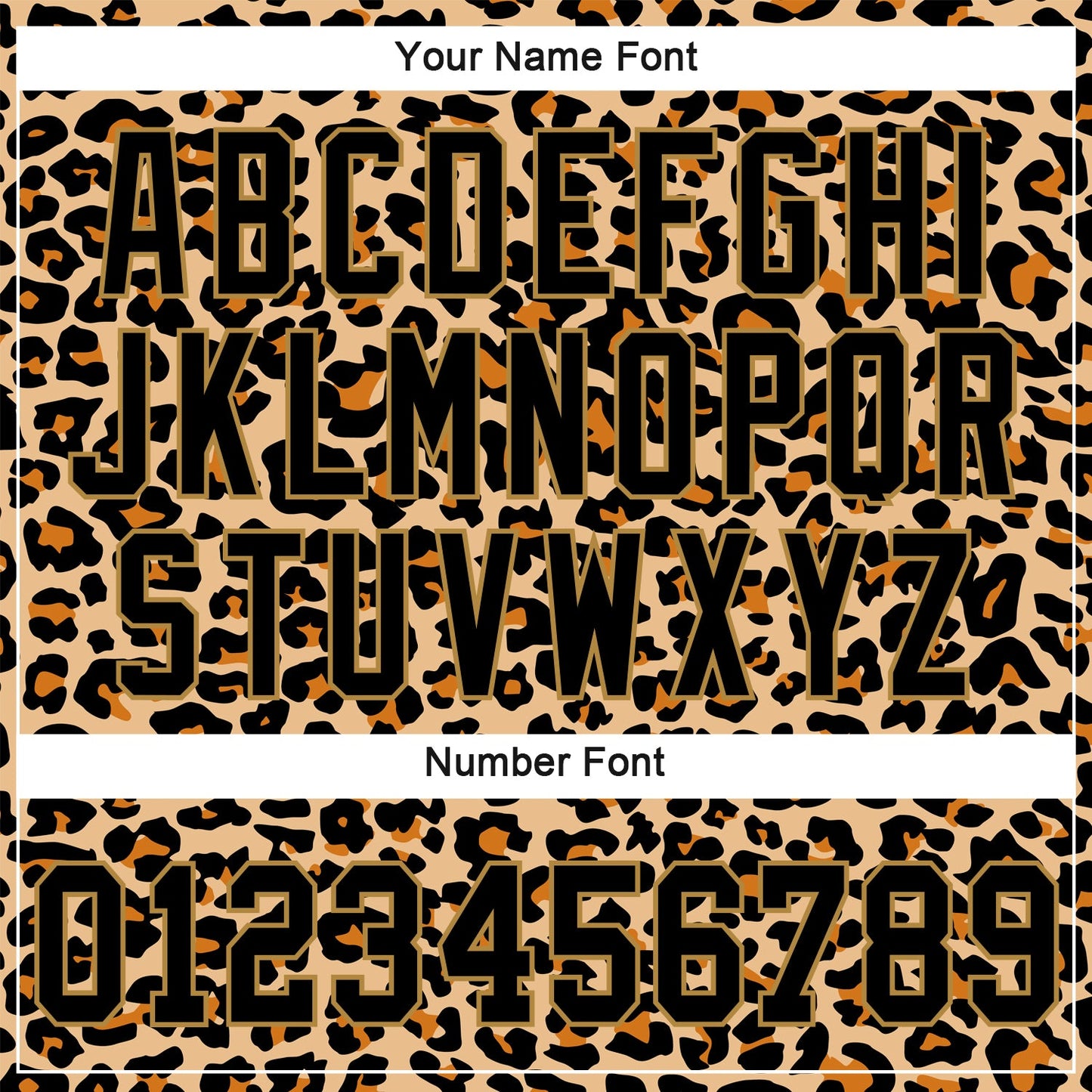 Custom Old Gold Black-Old Gold 3D Pattern Design Leopard Authentic Baseball Jersey - Sky-Custom
