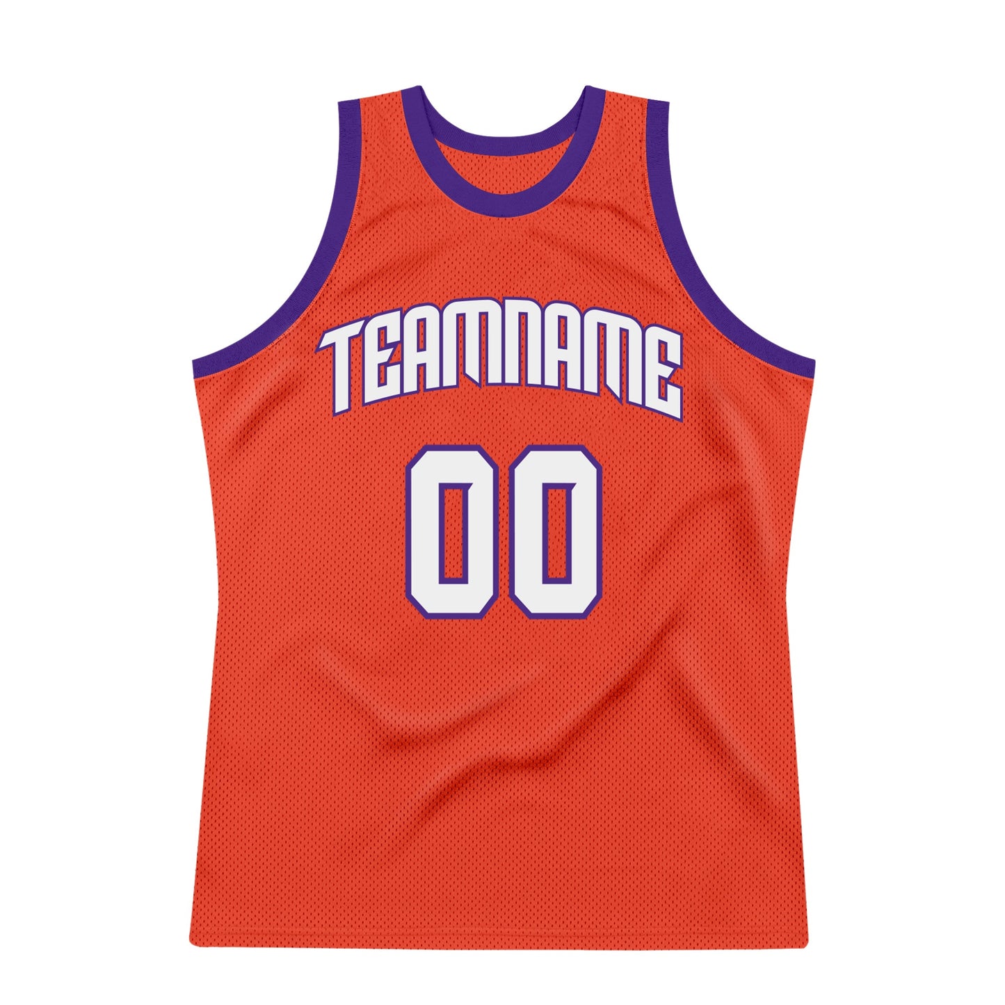 Custom Orange White-Purple Authentic Throwback Basketball Jersey - Sky-Custom
