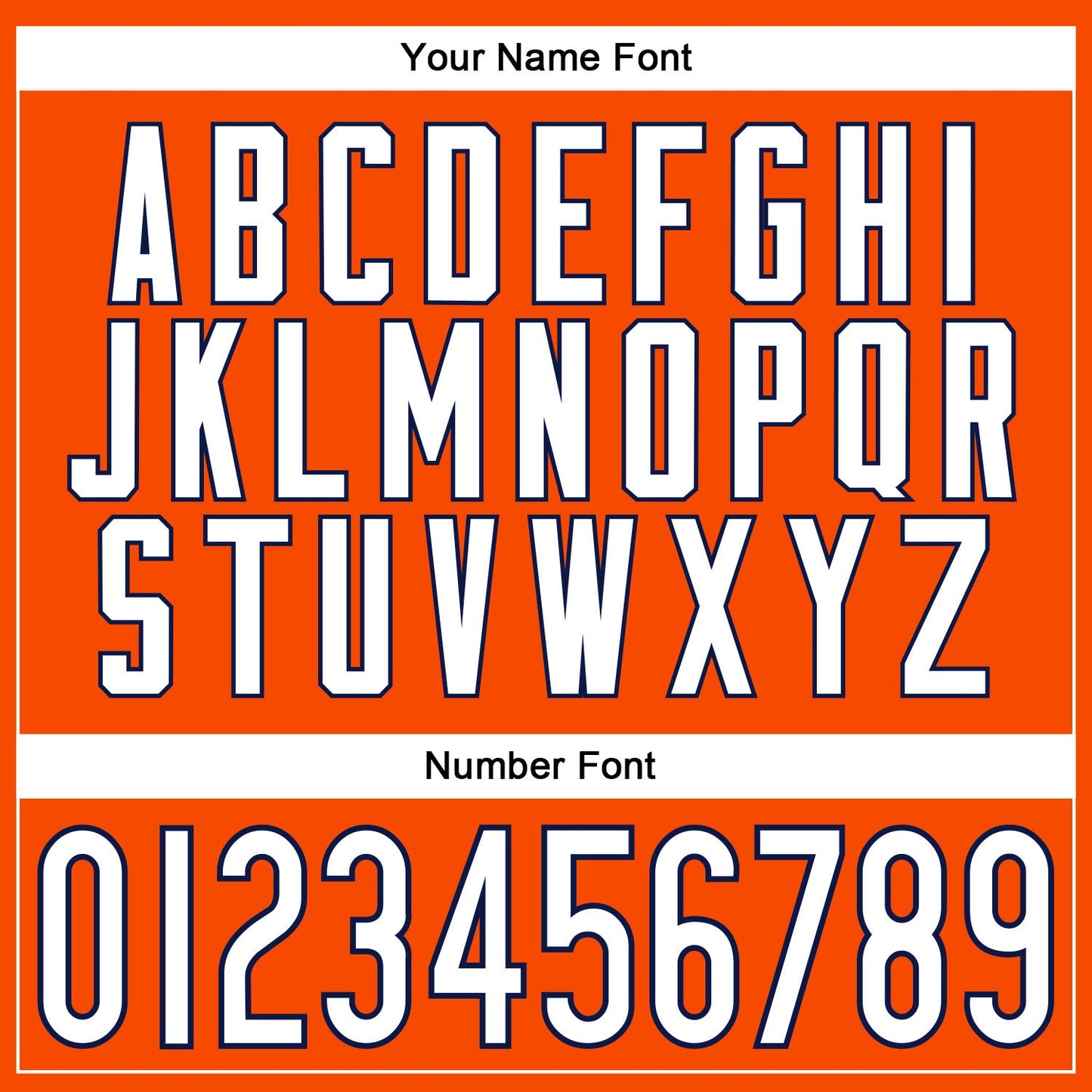 Custom Orange White-Navy Mesh Authentic Throwback Football Jersey - Sky-Custom