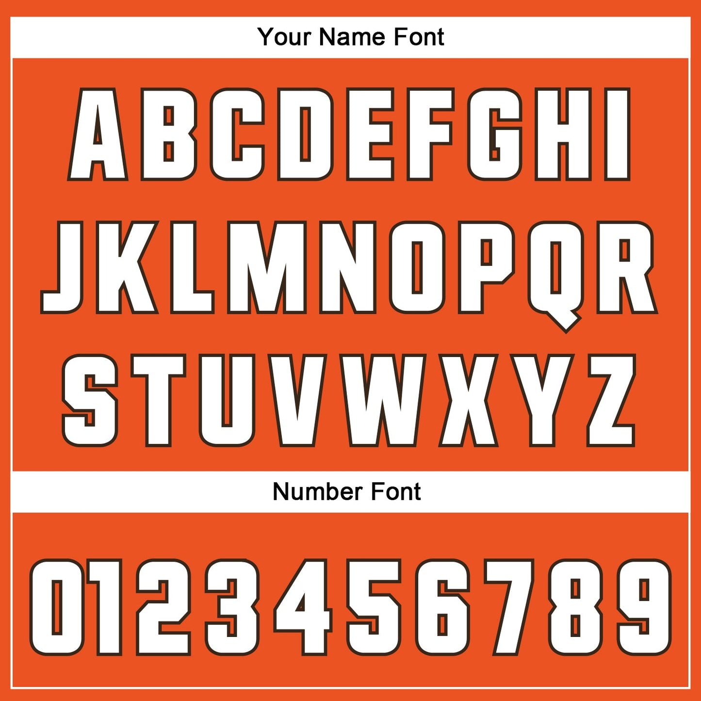 Custom Orange White-Brown Mesh Authentic Throwback Football Jersey - Sky-Custom