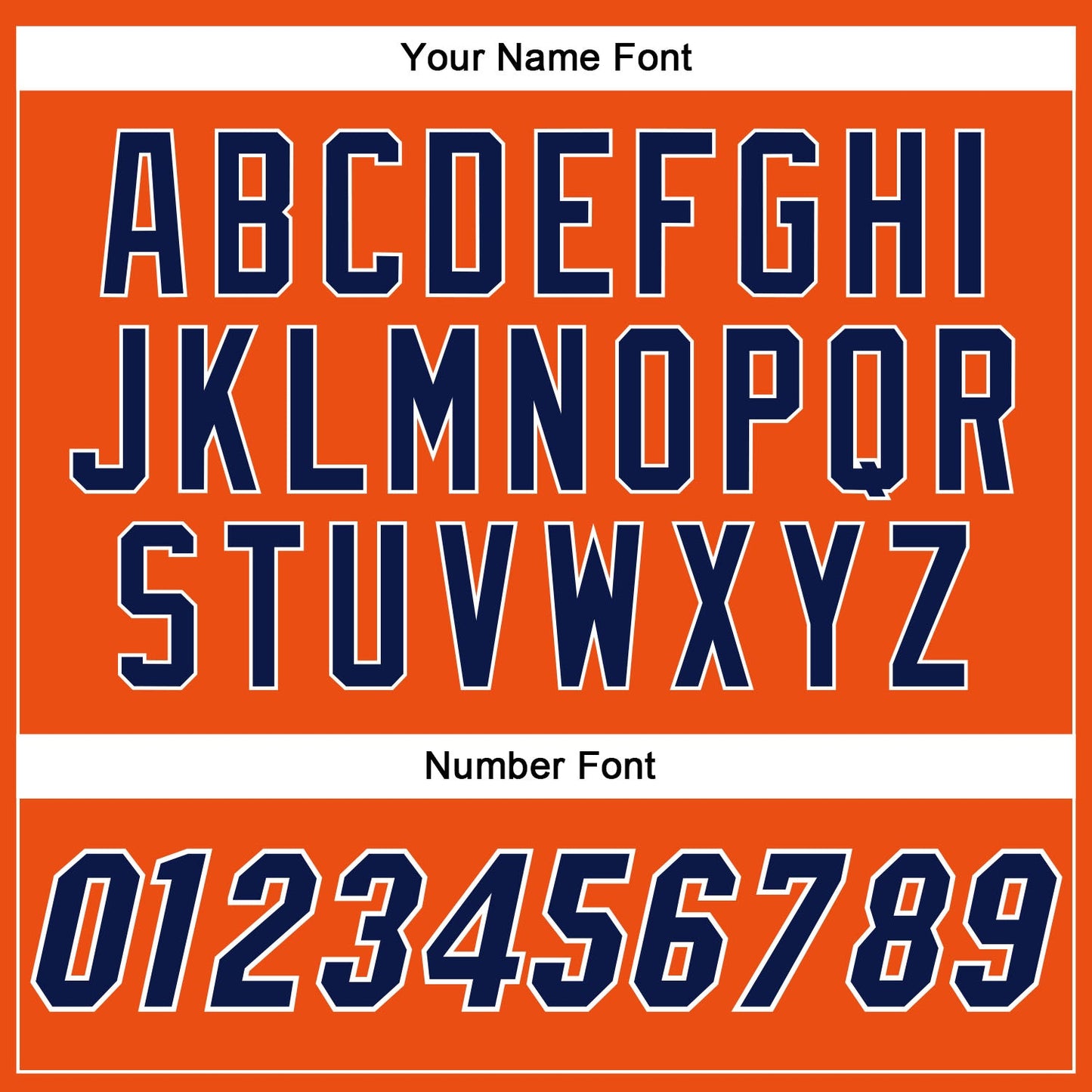 Custom Orange Navy-White Authentic Baseball Jersey - Sky-Custom