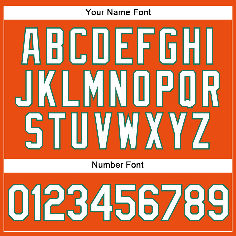 Custom Orange White-Kelly Green Authentic Baseball Jersey - Sky-Custom