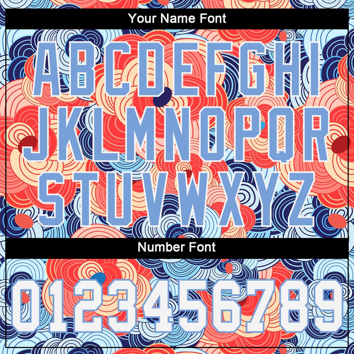 Custom Orange White-Light Blue 3D Pattern Design Flowers Authentic Baseball Jersey - Sky-Custom