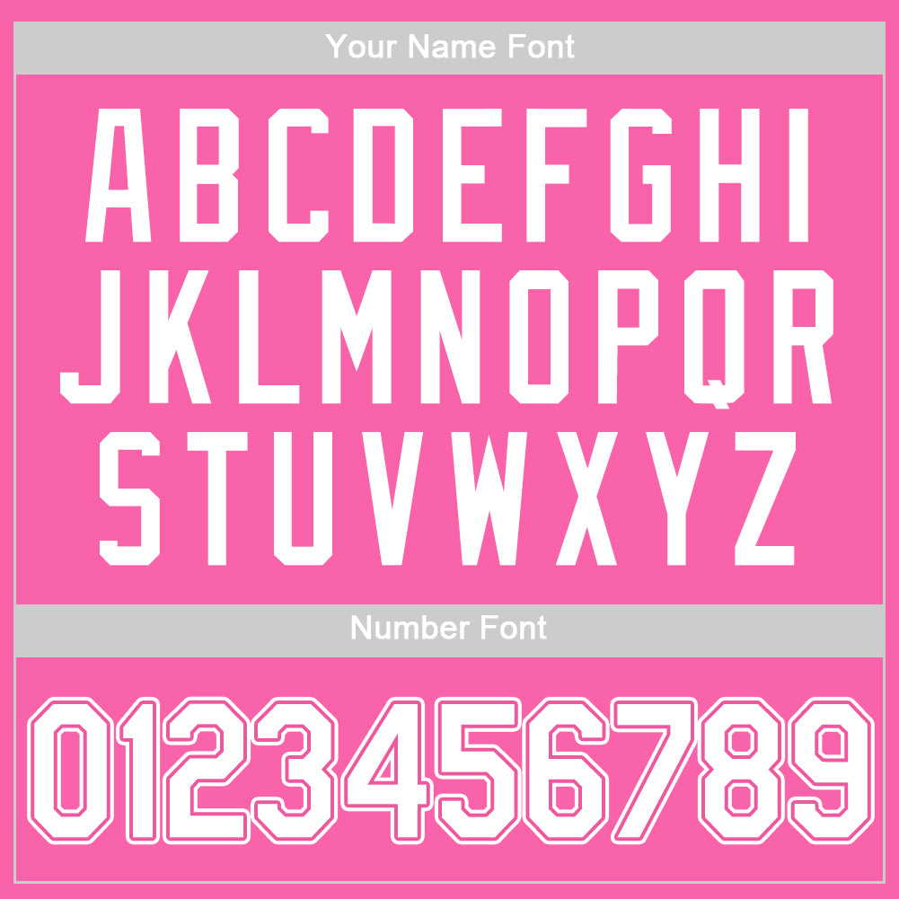 Custom Pink White Authentic Baseball Jersey - Sky-Custom