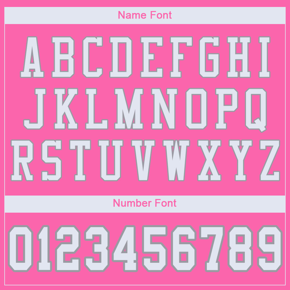Custom Pink White-Light Gray Mesh Authentic Football Jersey - Sky-Custom