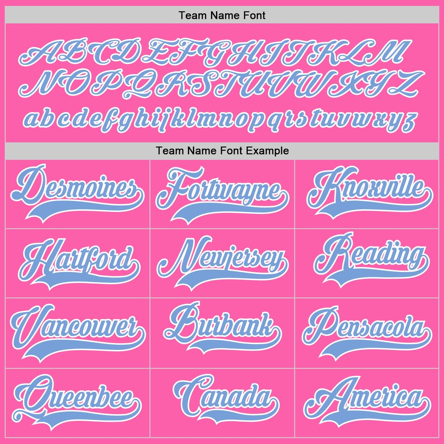 Custom Pink Light Blue-White Hockey Jersey - Sky-Custom