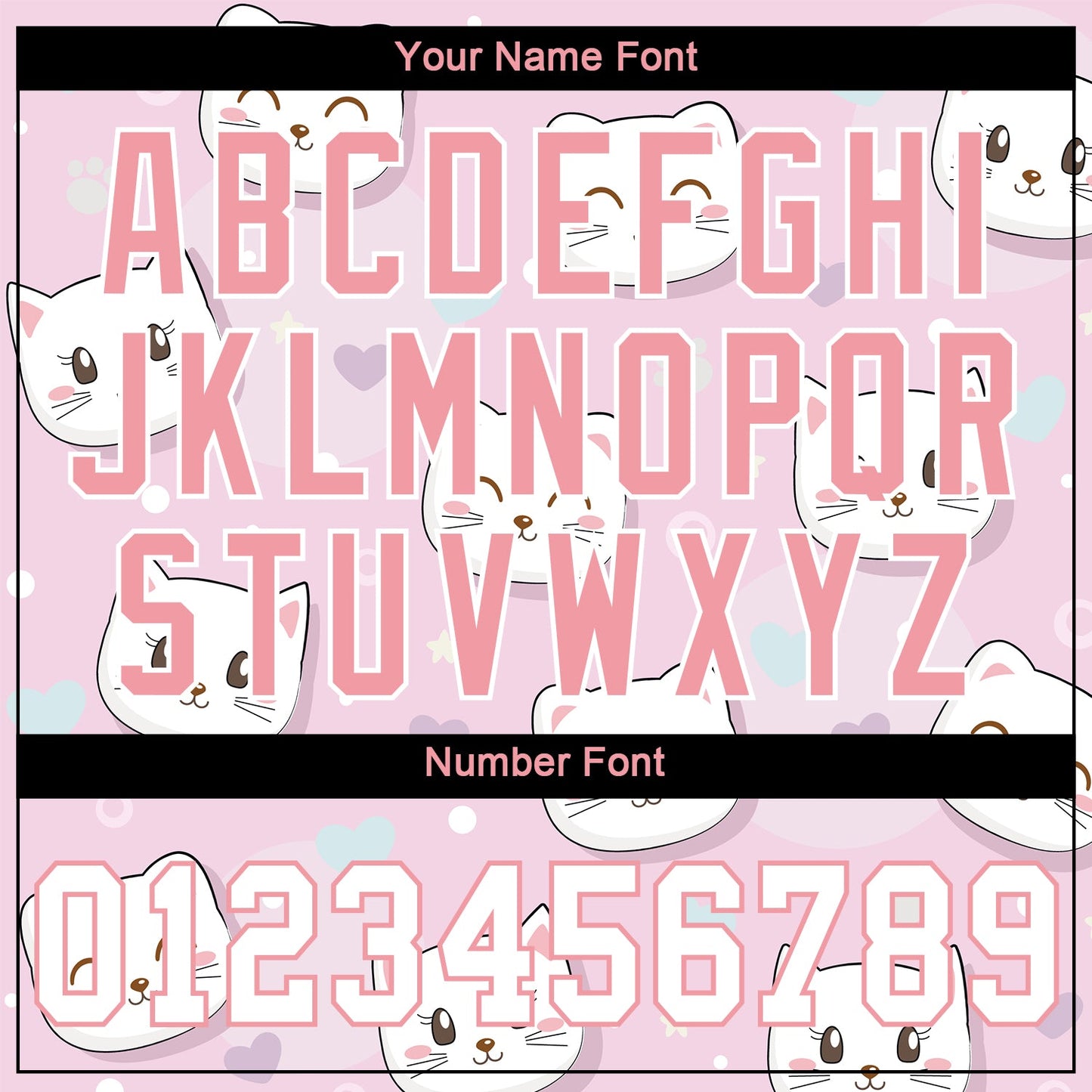 Custom Light Pink White-Light Pink 3D Pattern Design Cats Authentic Baseball Jersey - Sky-Custom