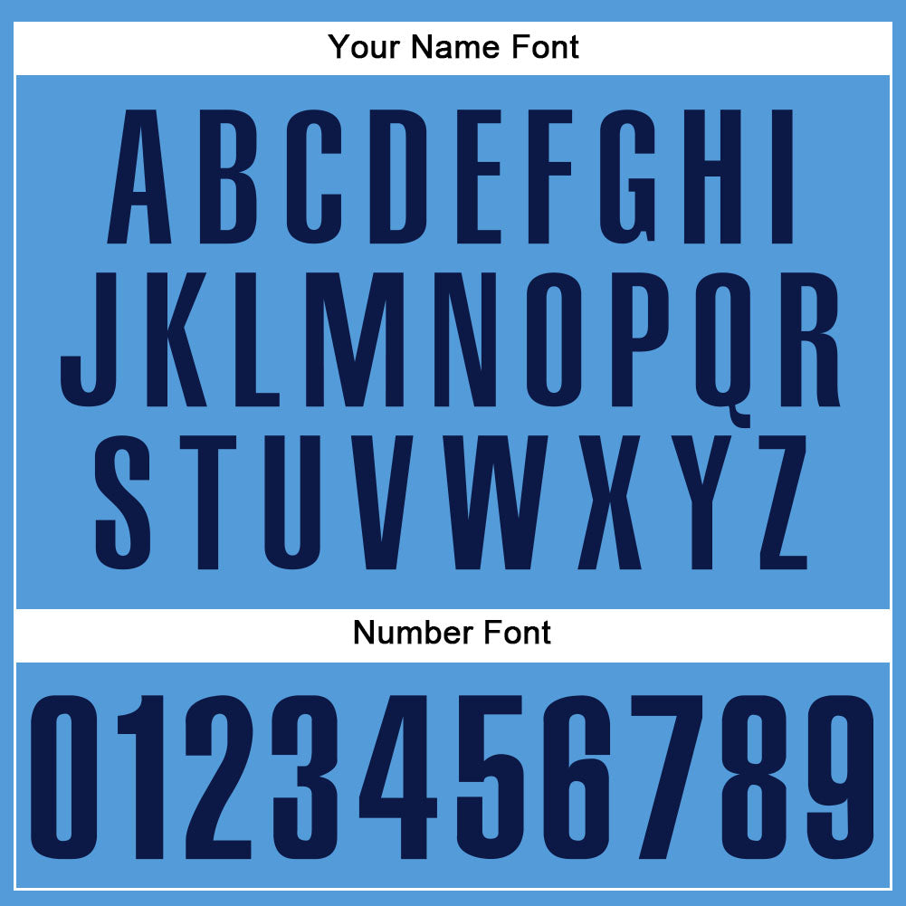 Custom Powder Blue Navy Authentic Baseball Jersey - Sky-Custom