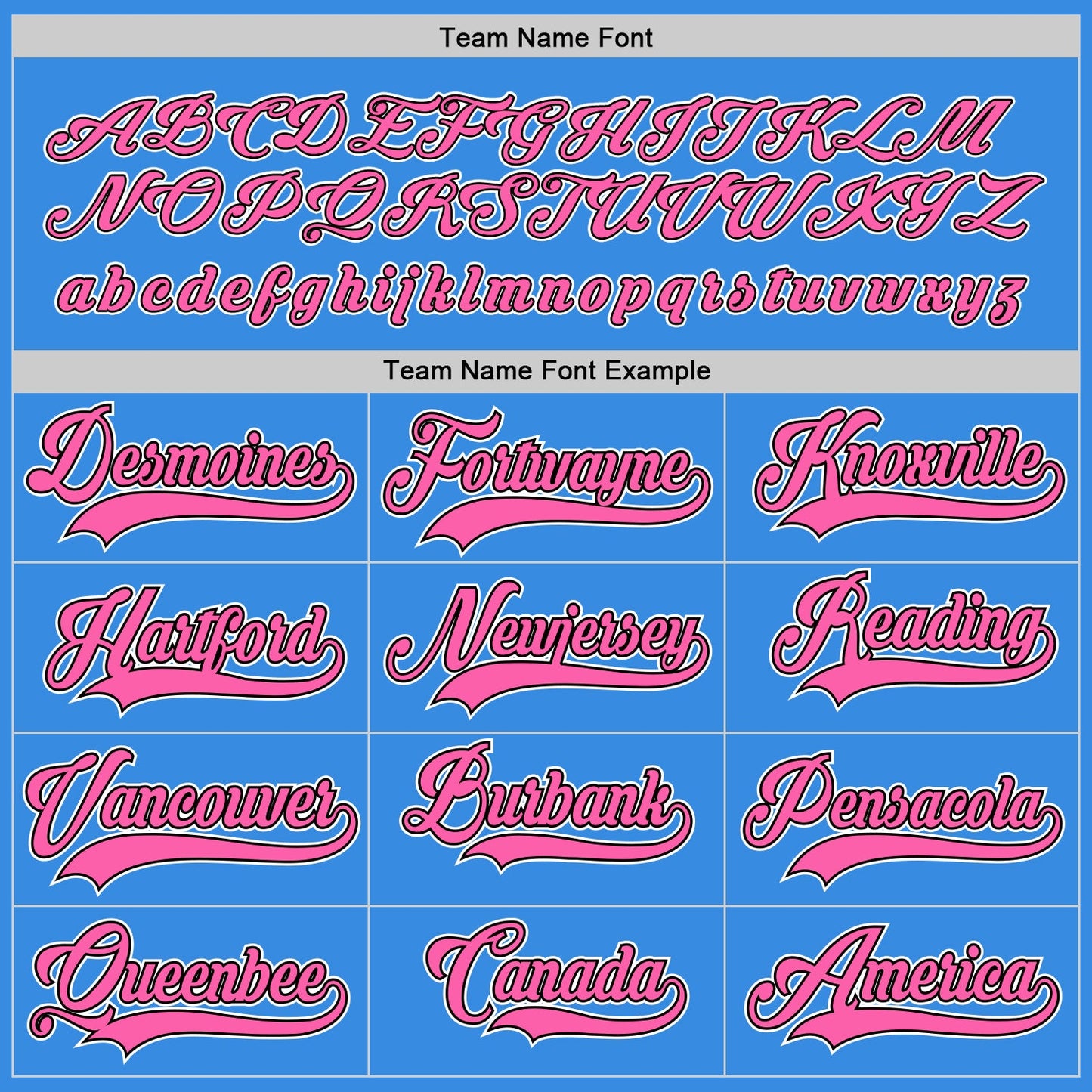 Custom Powder Blue Pink-Black Hockey Jersey - Sky-Custom