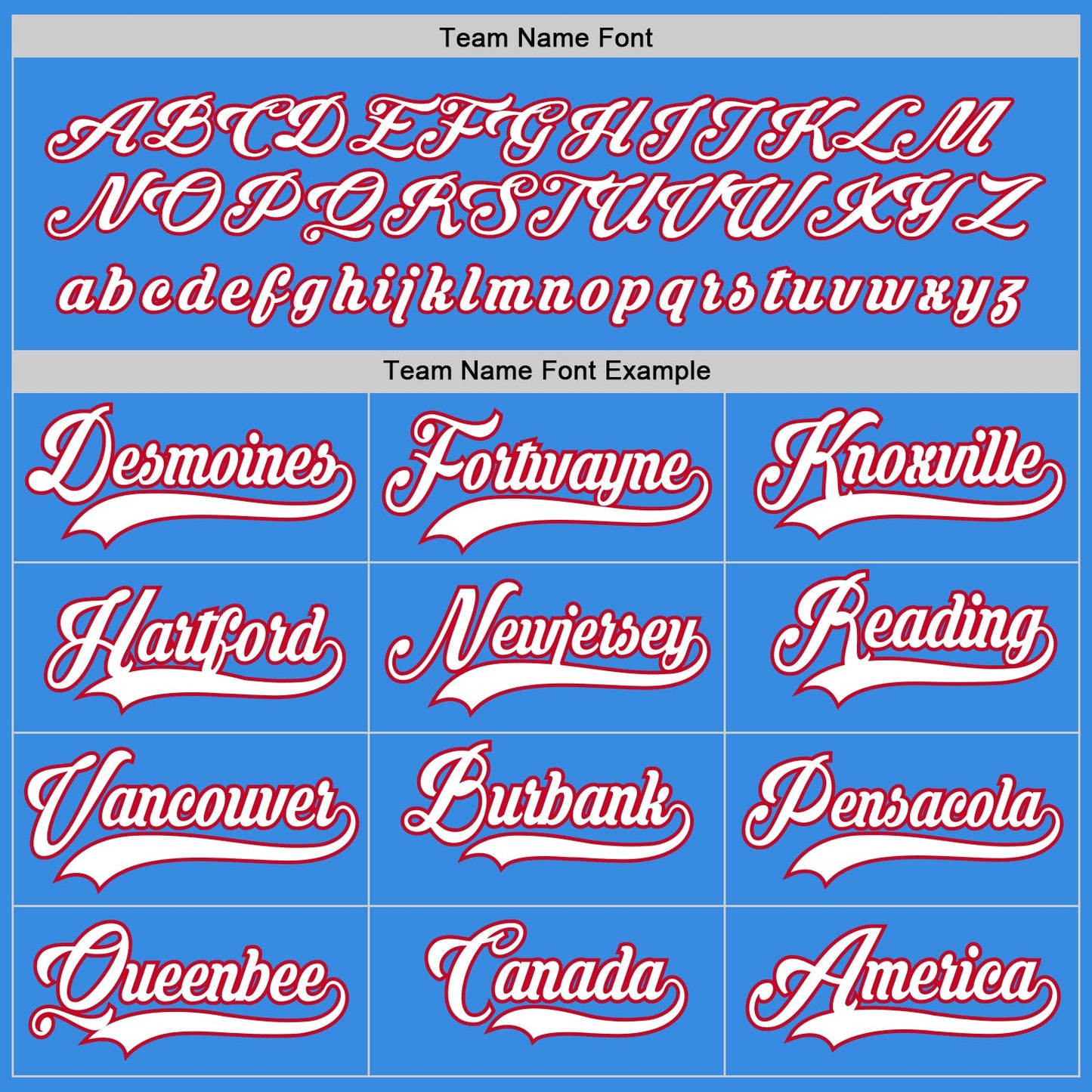 Custom Powder Blue White-Red Hockey Jersey - Sky-Custom