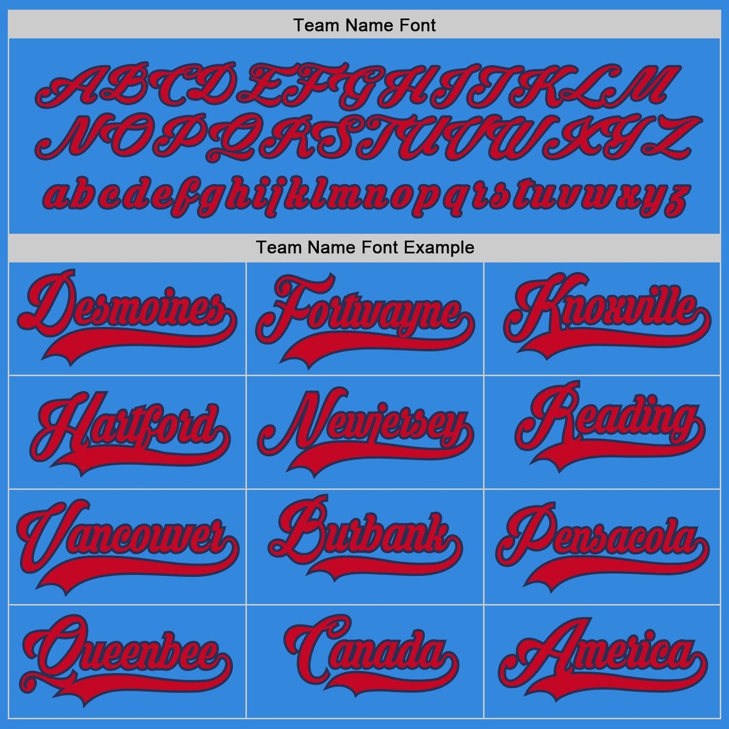 Custom Powder Blue Red-Navy Hockey Jersey - Sky-Custom