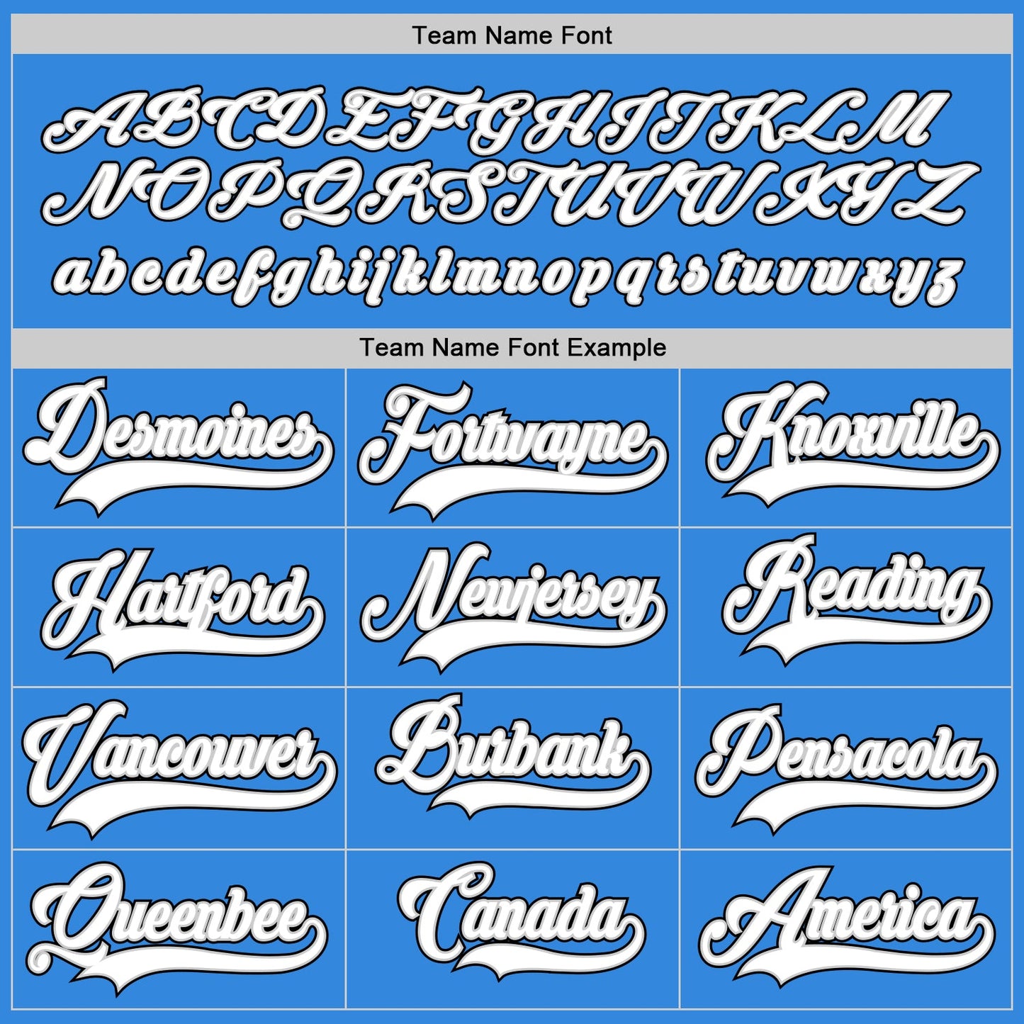 Custom Powder Blue White-Black Hockey Jersey - Sky-Custom