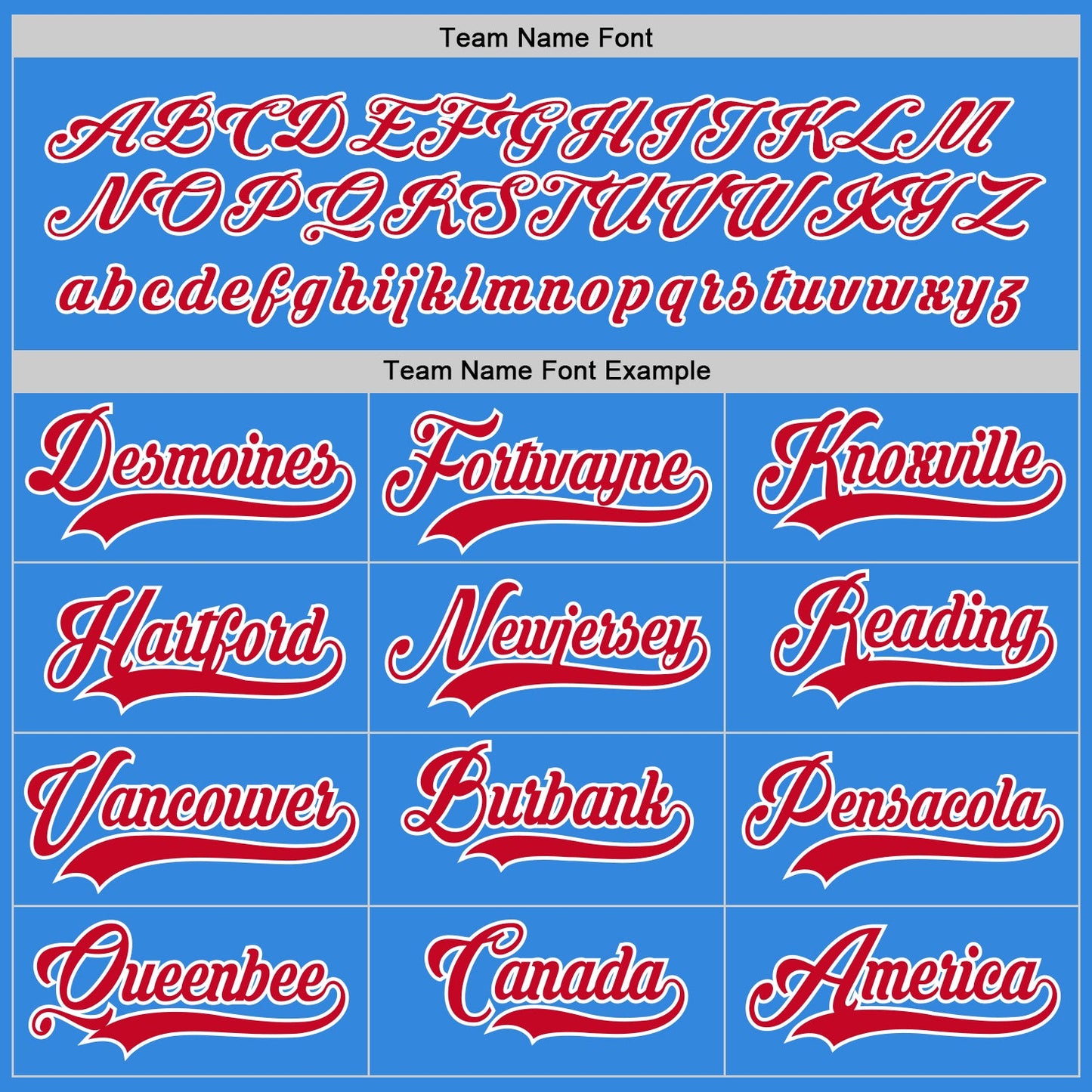 Custom Powder Blue Red-White Hockey Jersey - Sky-Custom