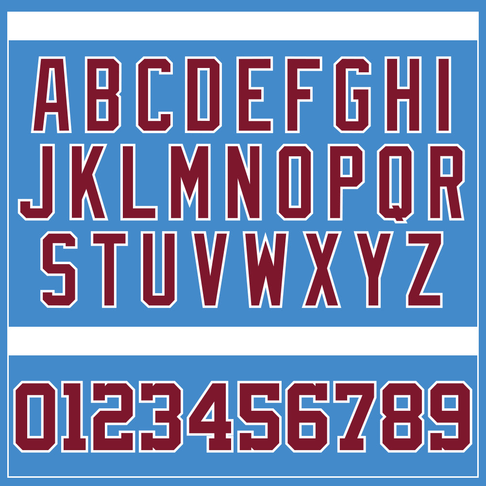 Custom Powder Blue Crimson-White Authentic Baseball Jersey - Sky-Custom