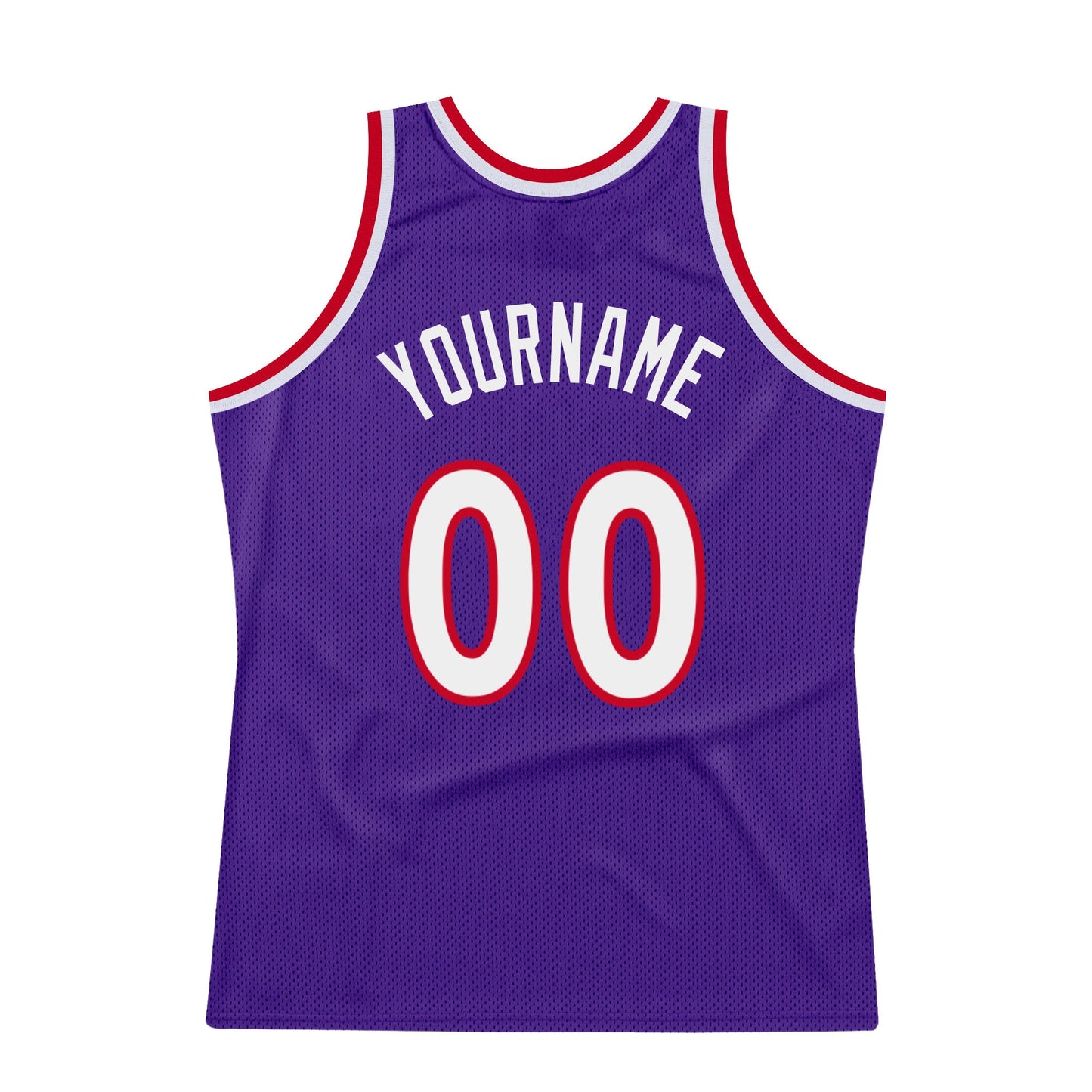 Custom Purple White-Red Authentic Throwback Basketball Jersey - Sky-Custom
