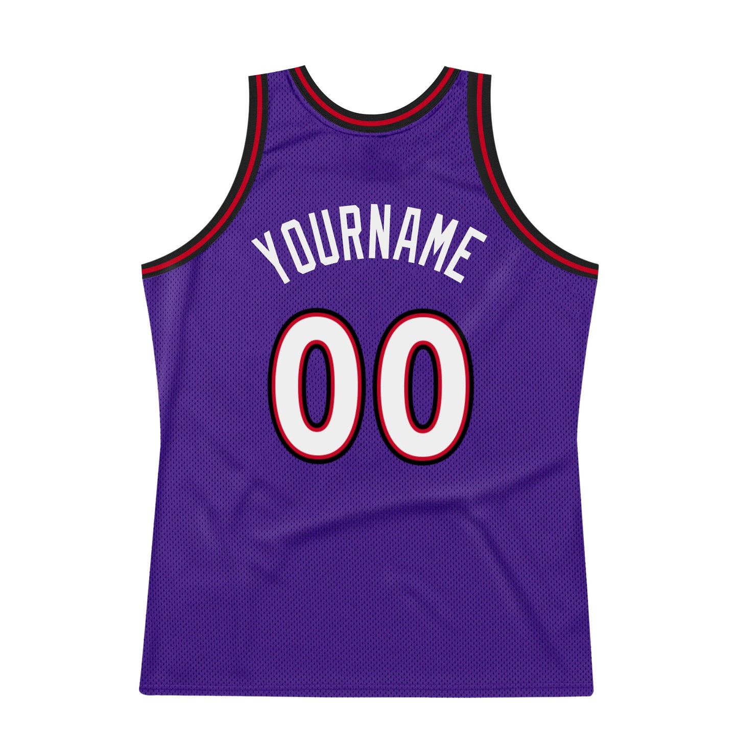 Custom Purple White-Red Authentic Throwback Basketball Jersey - Sky-Custom