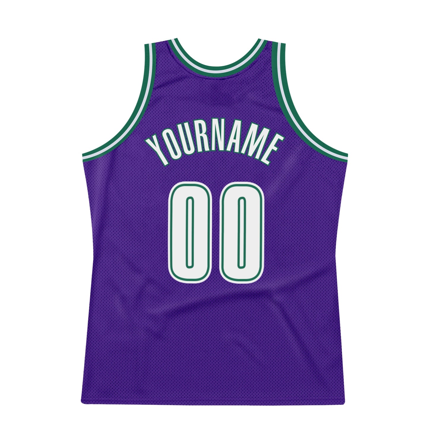 Custom Purple White-Kelly Green Authentic Throwback Basketball Jersey - Sky-Custom