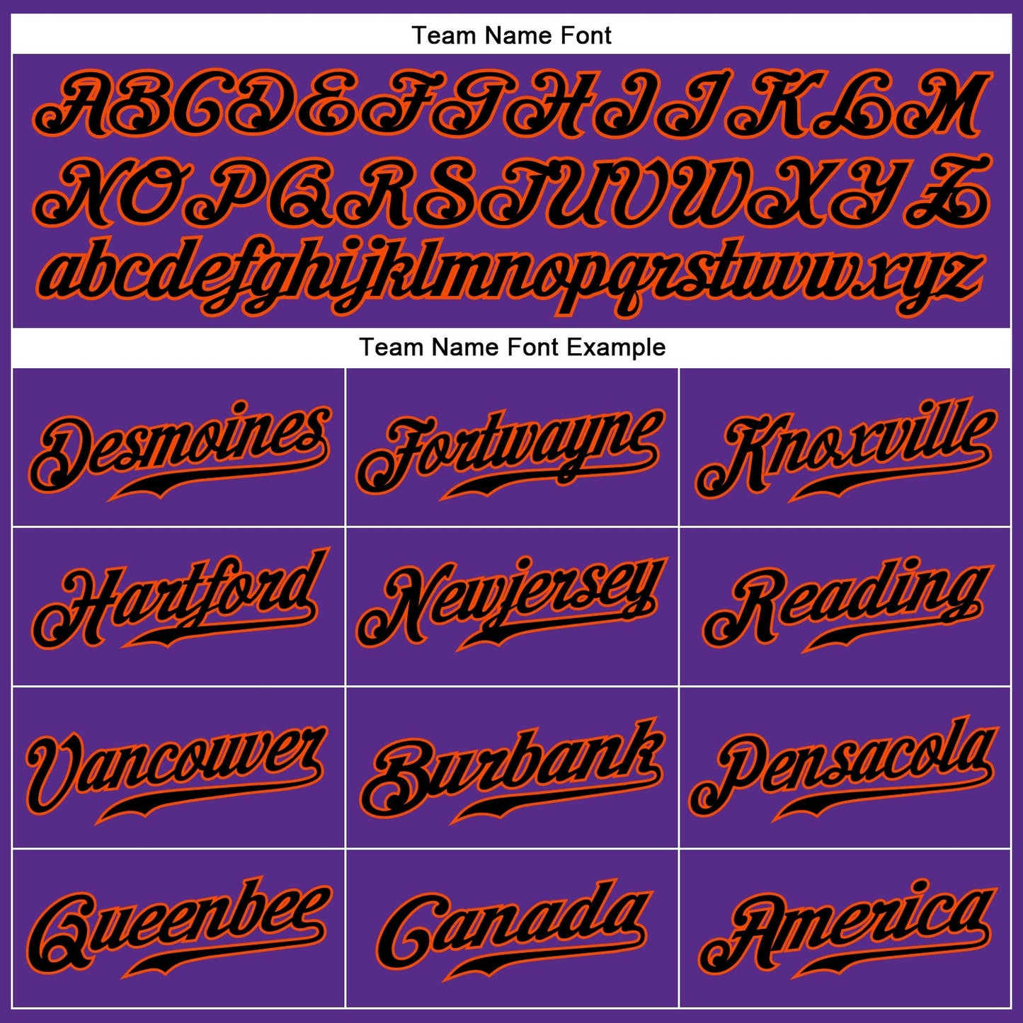 Custom Purple Black Pinstripe Black-Orange Authentic Baseball Jersey - Sky-Custom