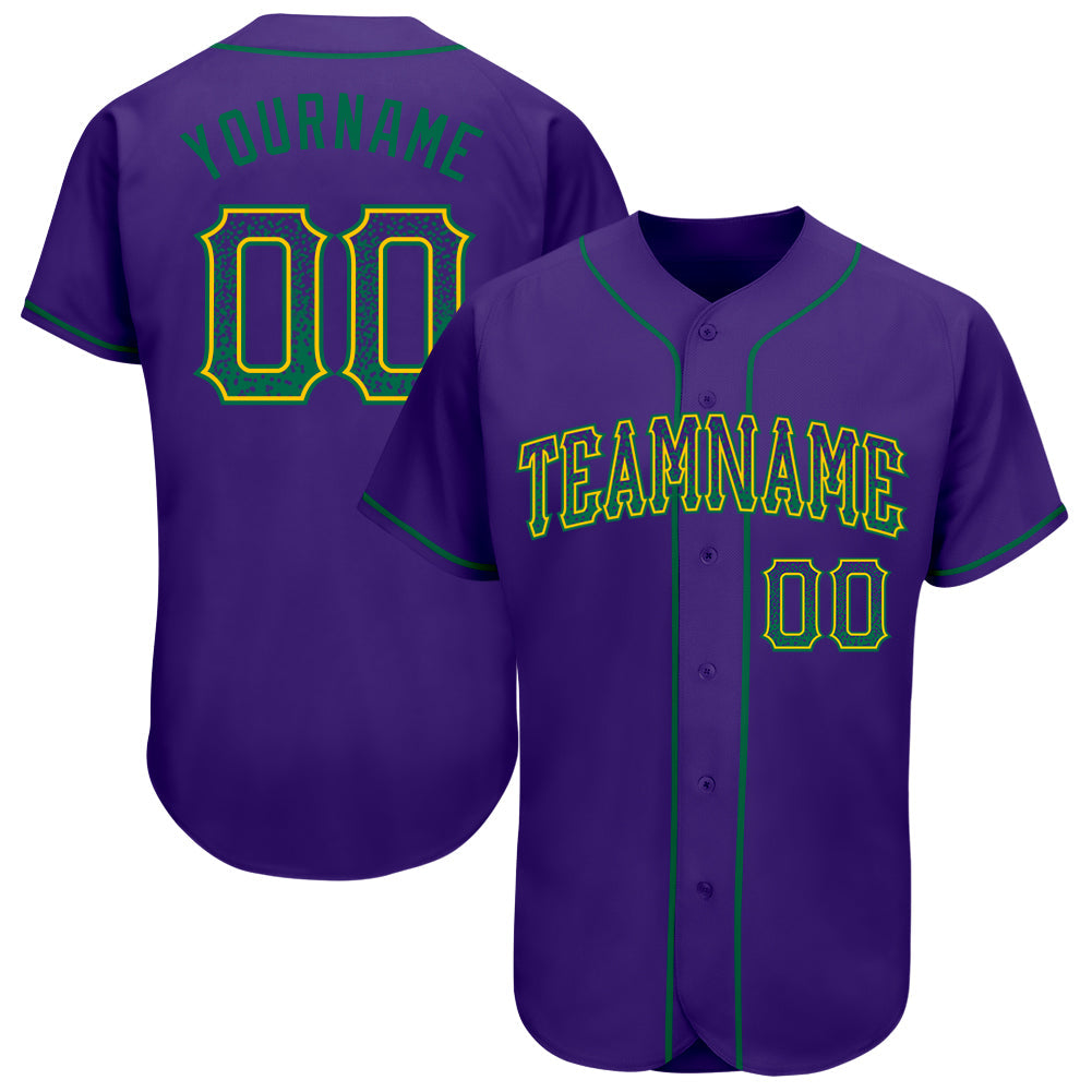 Custom Purple Kelly Green-Gold Authentic Drift Fashion Baseball Jersey - Sky-Custom