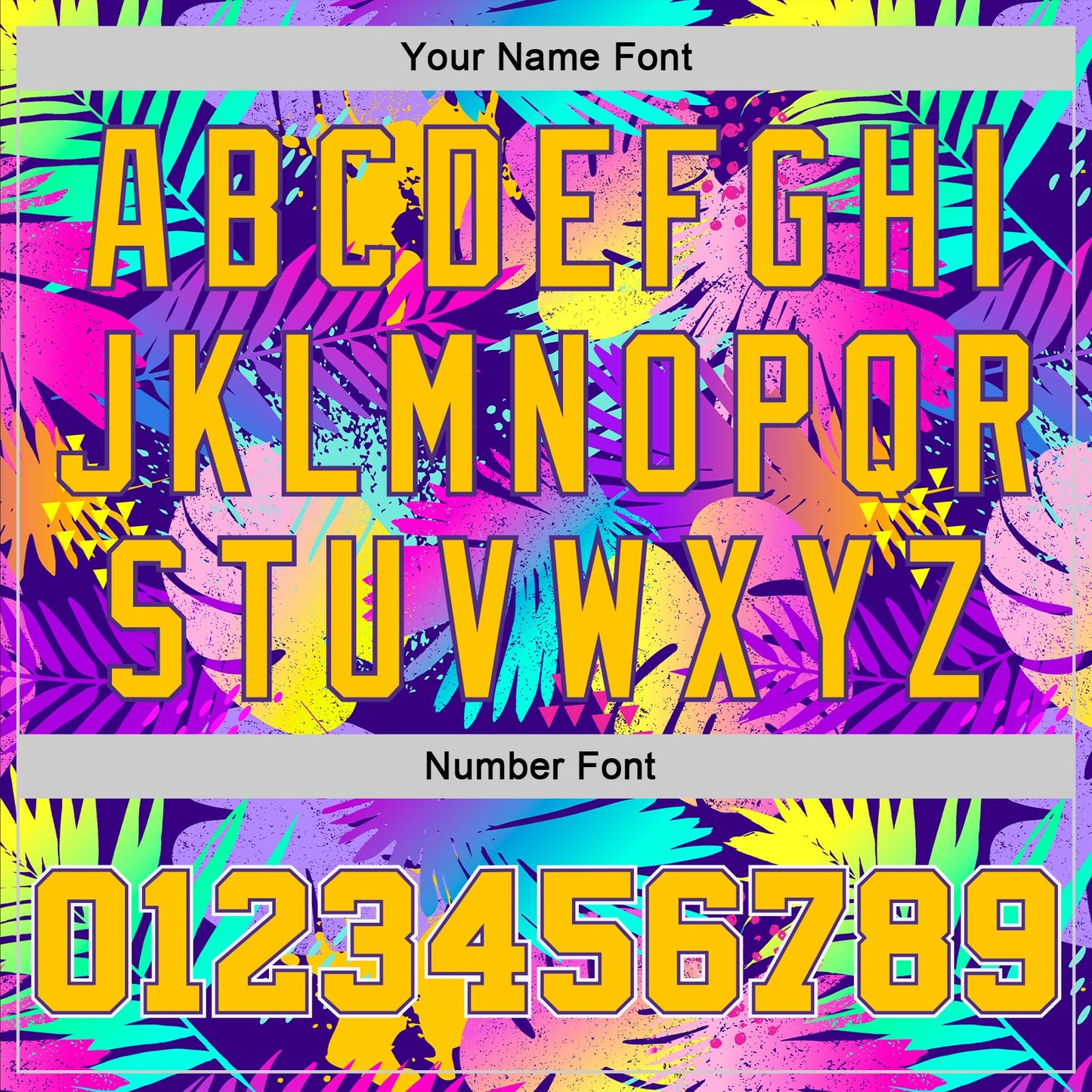 Custom Purple Gold-White 3D Pattern Tropical Hawaii Plants Authentic Basketball Jersey - Sky-Custom