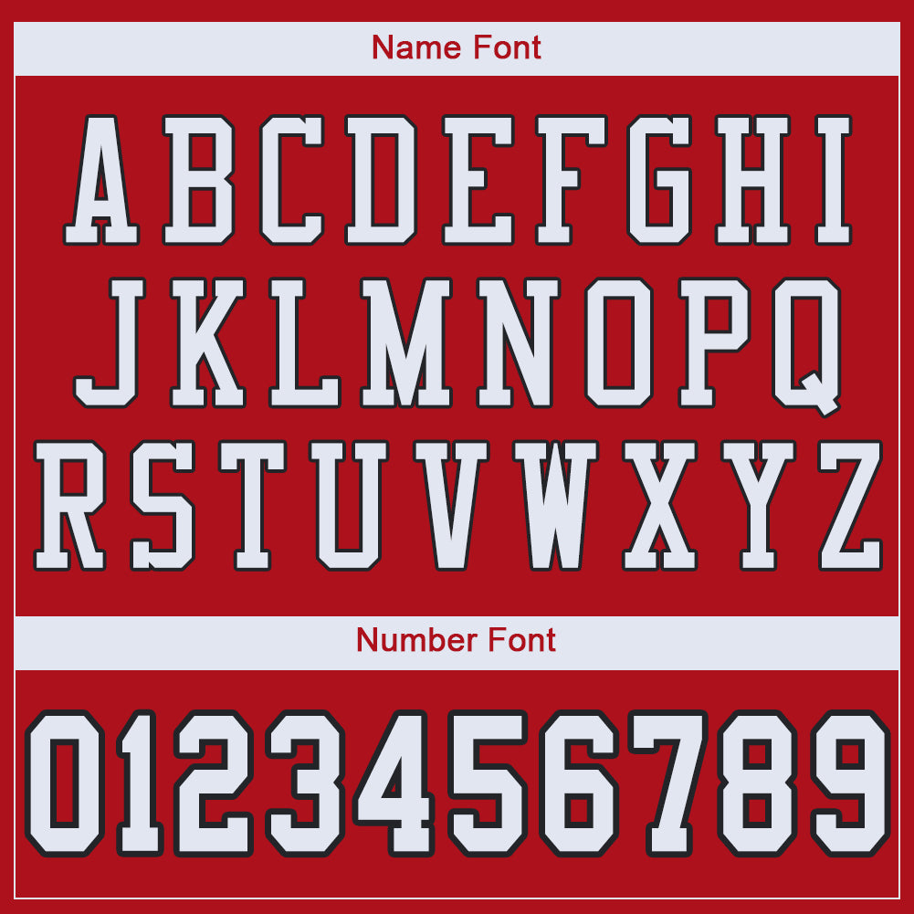 Custom Red White-Black Mesh Authentic Football Jersey - Sky-Custom